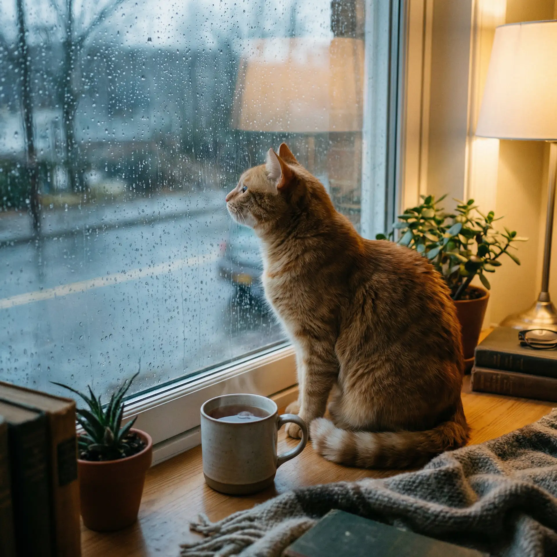 猫咪望着窗外的雨 - 6080yy午夜理论电影网